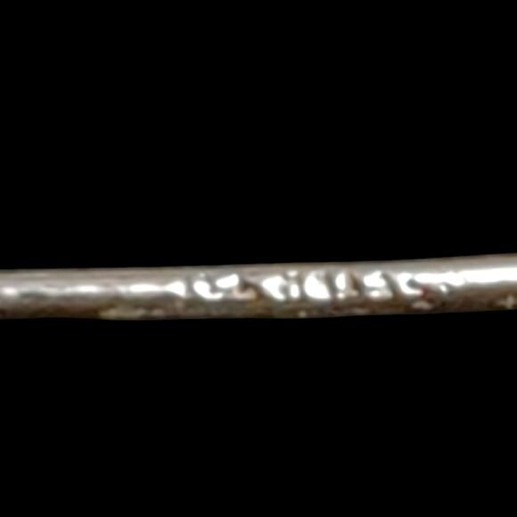 Vintage 925 Sterling Silver Open Twist Teardrop Dangle Earrings Hook 2" - Picture 4 of 4